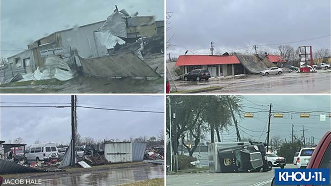 Storm photos Flooding, wind damage around Houston area