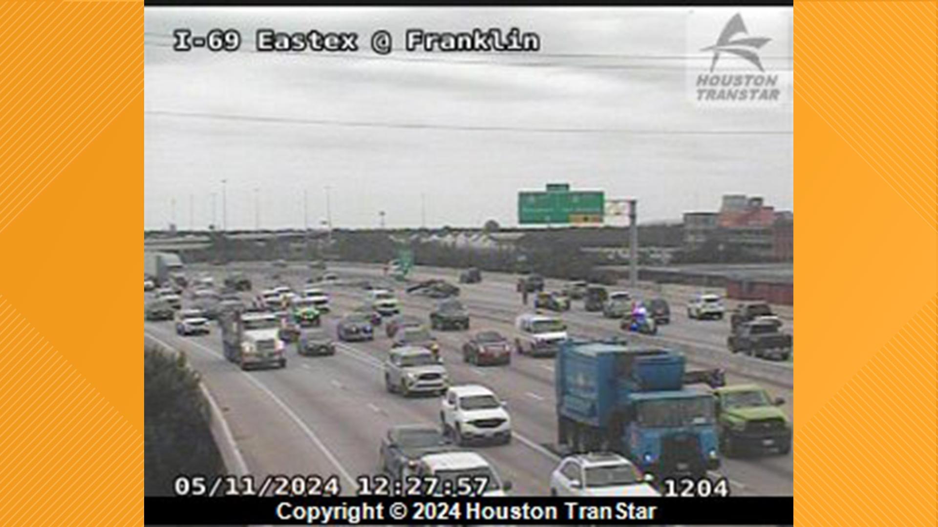 Houston traffic: Crash shuts down Eastex Freeway at Katy Freeway | khou.com