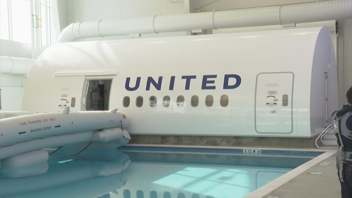 United Airlines' newly expanded Inflight Training Center can train 600 flight attendants a month