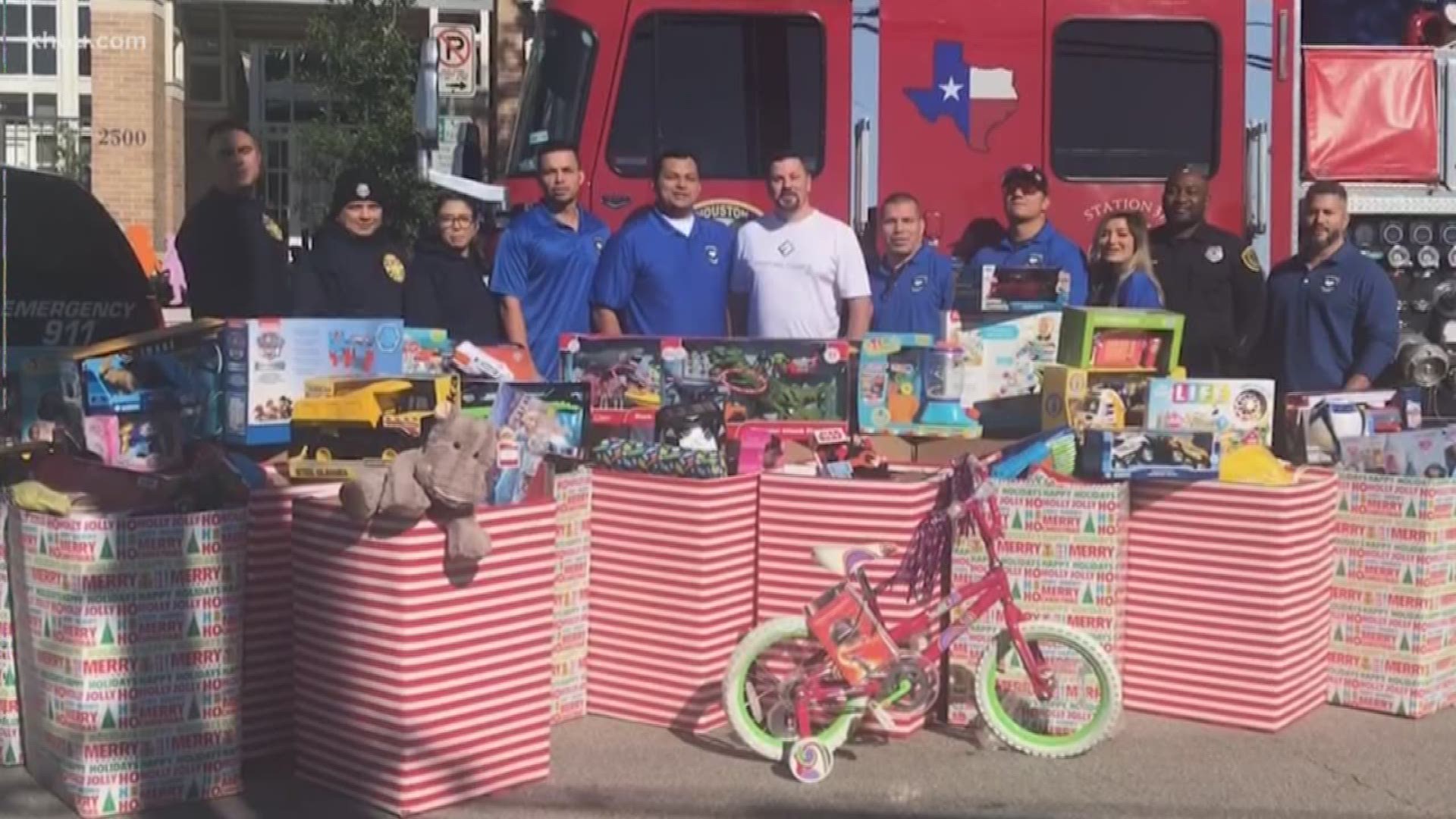 Houston Police are standing for Houston by helping young victims of crime this holiday season.