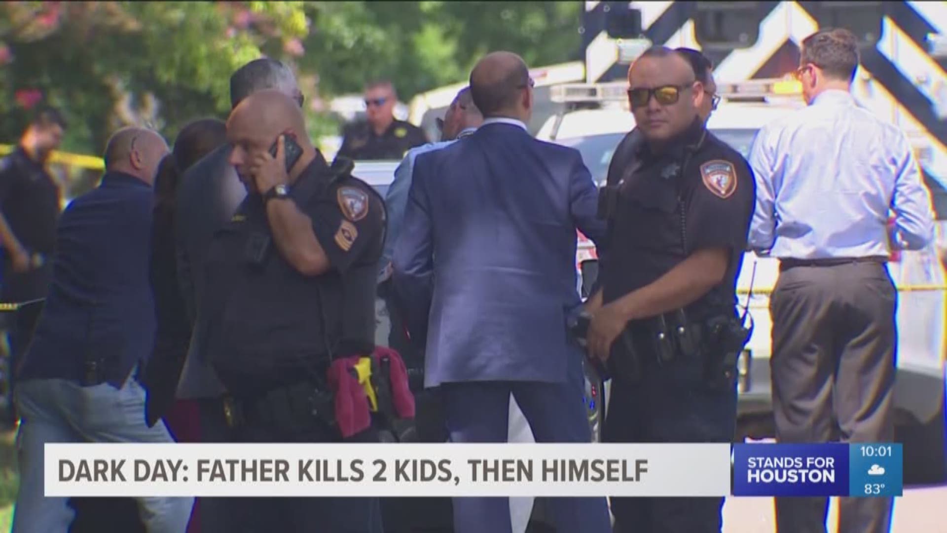 It was a dark day in Harris County after a man kidnapped and killed two children, one of them his own.