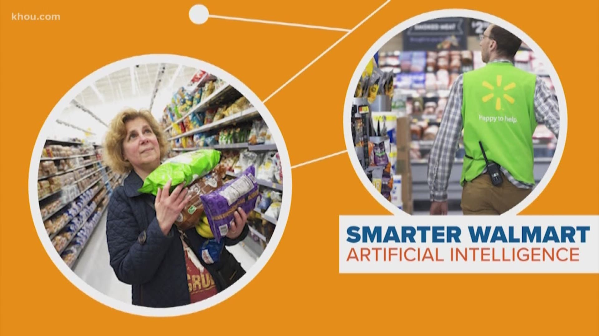 Walmart's going high tech! The company is testing out artificial intelligence in stores. Our Marcelino Benito connects the dots on how its making your shopping experience easier.