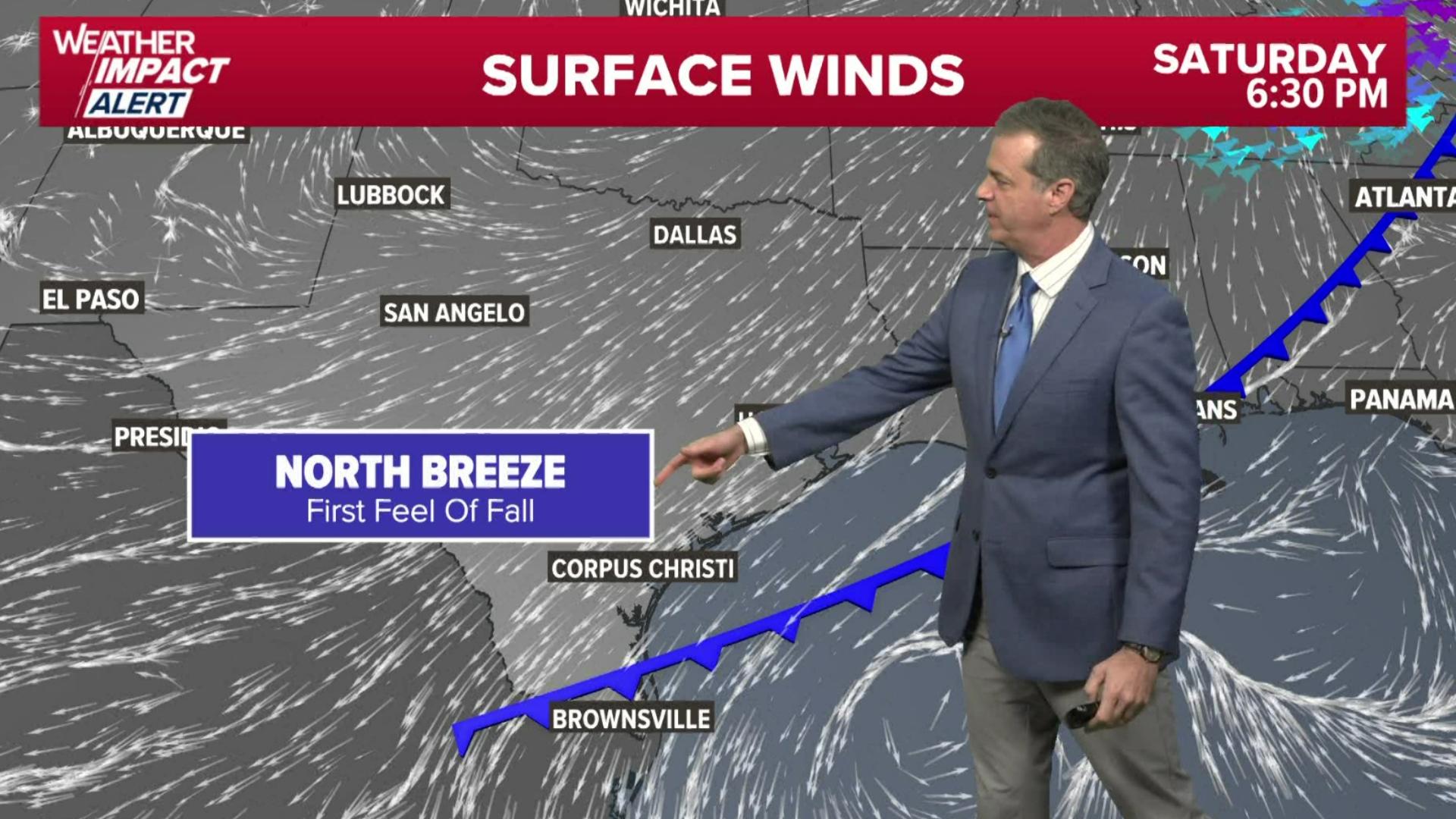 Temperatures are starting to come down across the Houston area. Chief Meteorologist David Paul has a timeline.