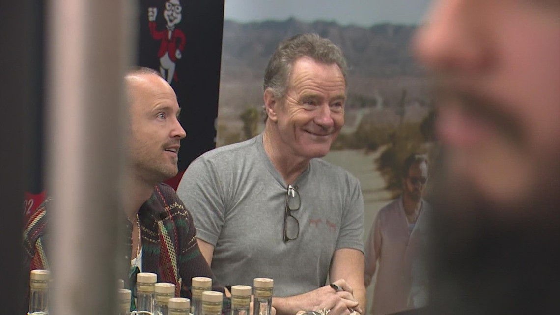 'Breaking Bad' stars back in business but this time it's legal and they came to Houston to promote it