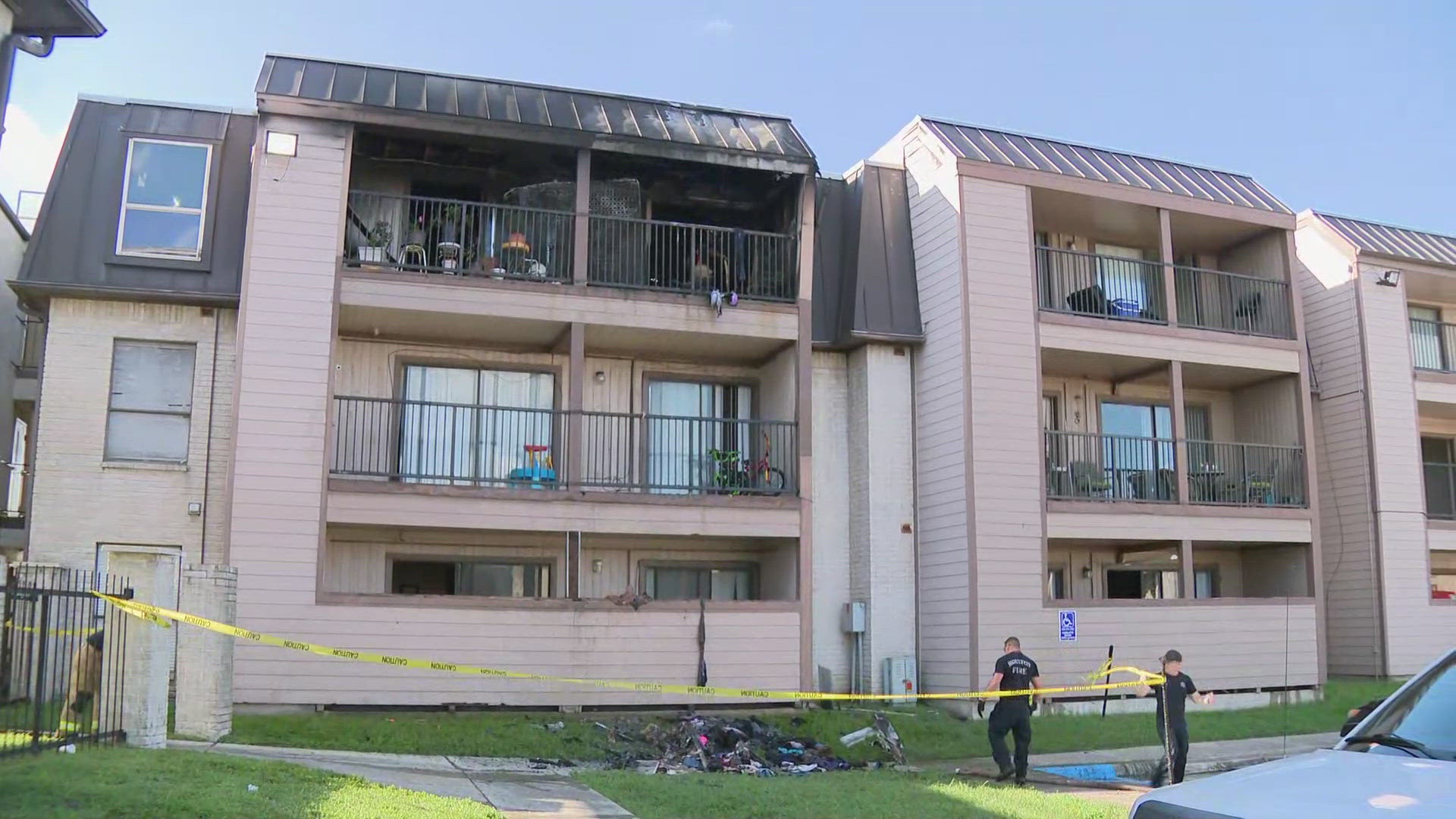 The Houston Fire Department said multiple people had to be rescued when a fire broke out at an apartment complex in the Greenspoint area on Monday.