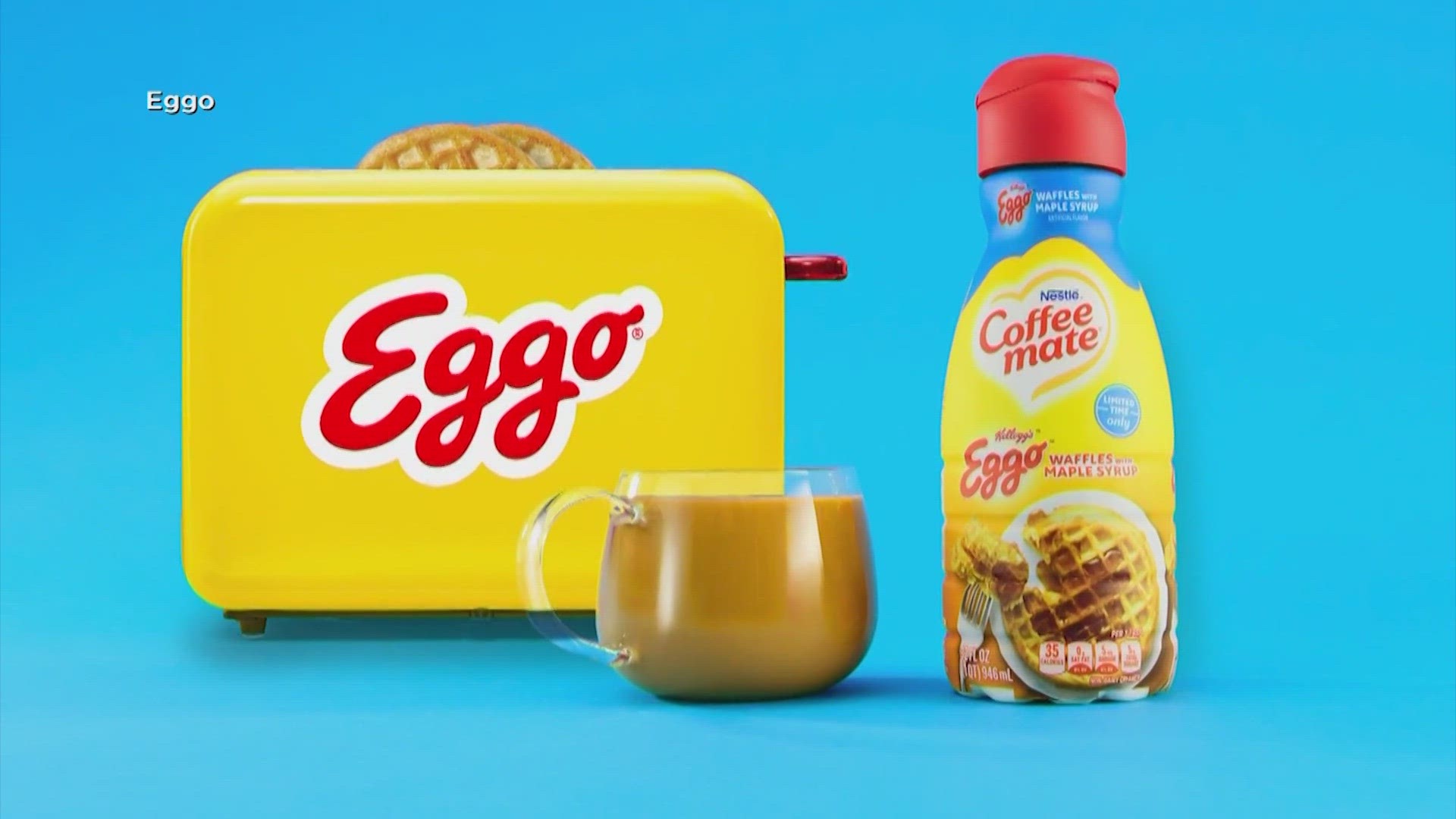 Coffee mate's Eggo Waffles with Maple Syrup Creamer