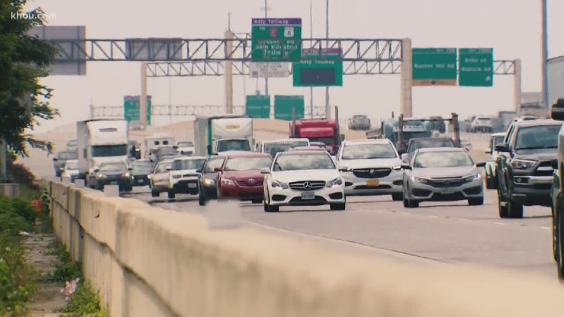 Harris County S Stay Home Order Limiting Traffic On Katy Freeway