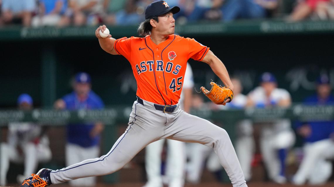 Three Astros pitchers combine to throw no-hitter against the Rangers in Arlington