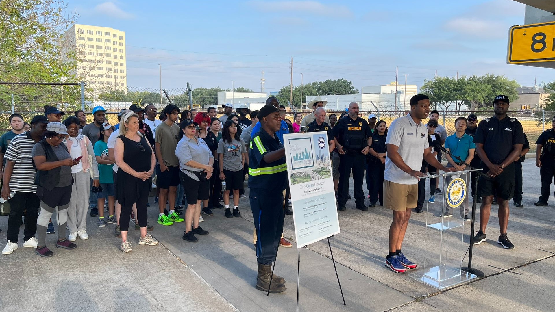 The event is part of Mayor Sylvester Turner's One Clean Houston initiative and people from the area are hoping the cleanup has a positive impact.
