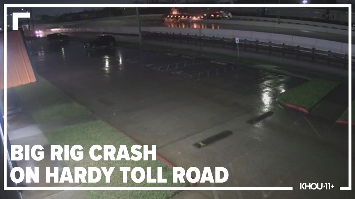 Video: Major big rig crash caught on surveillance camera | khou.com