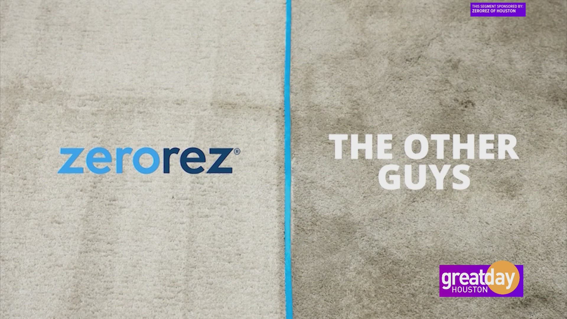 Kyle Peterson, General Manager of Zerorez of Houston, shows how Zerorez can clean your floors without toxic chemicals or detergents, leaving carpets residue free.