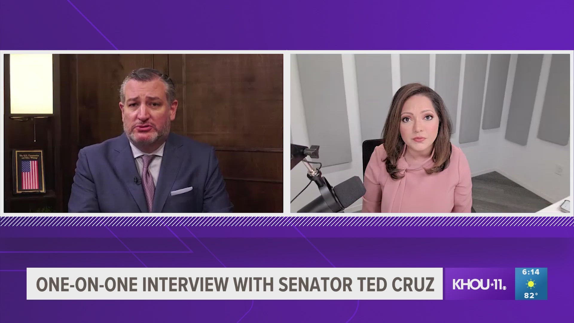 Sen. Ted Cruz opened up about a wide range of topics during a one-on-one interview with KHOU 11's Rekha Muddaraj.