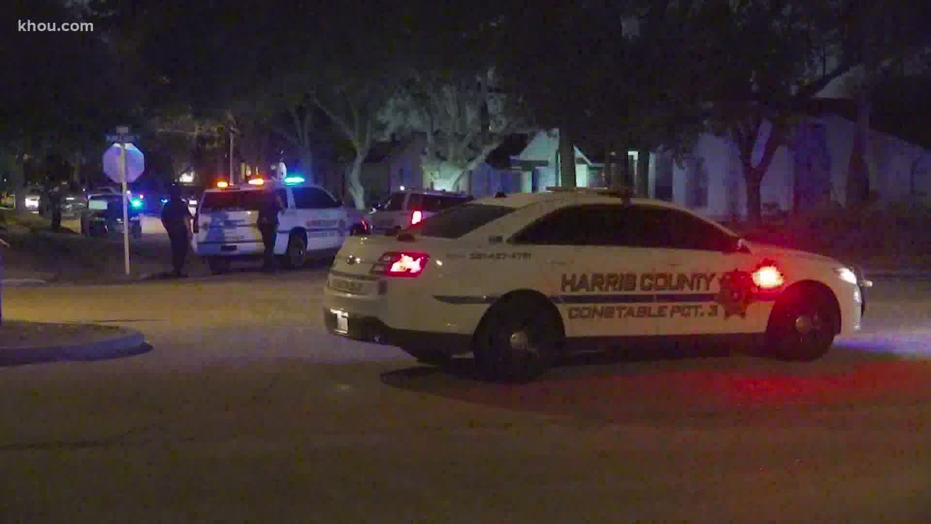 Deputies have surrounded a home in east Harris County after reports of a shooting and a possible standoff.