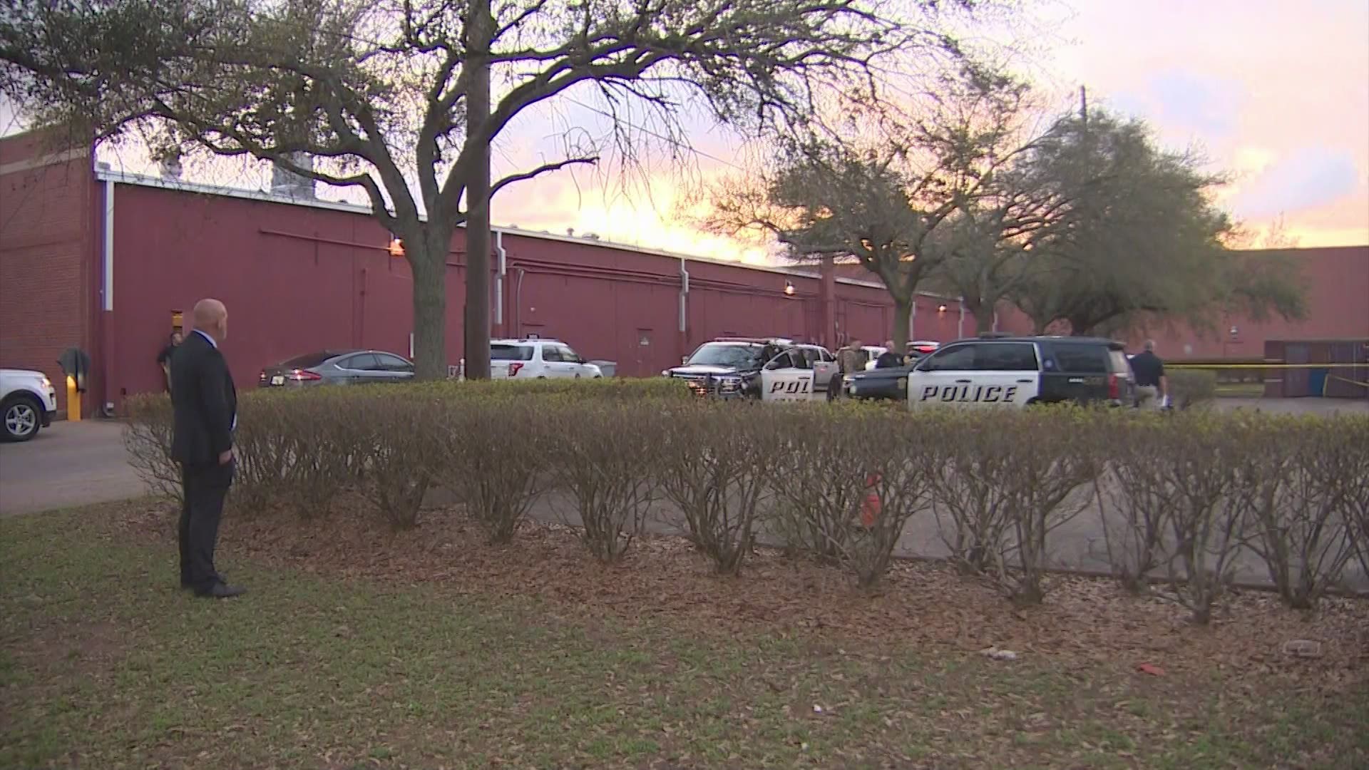 A man wanted in connection with a deadly family disturbance was found dead in a dumpster Saturday afternoon in Sugar Land.