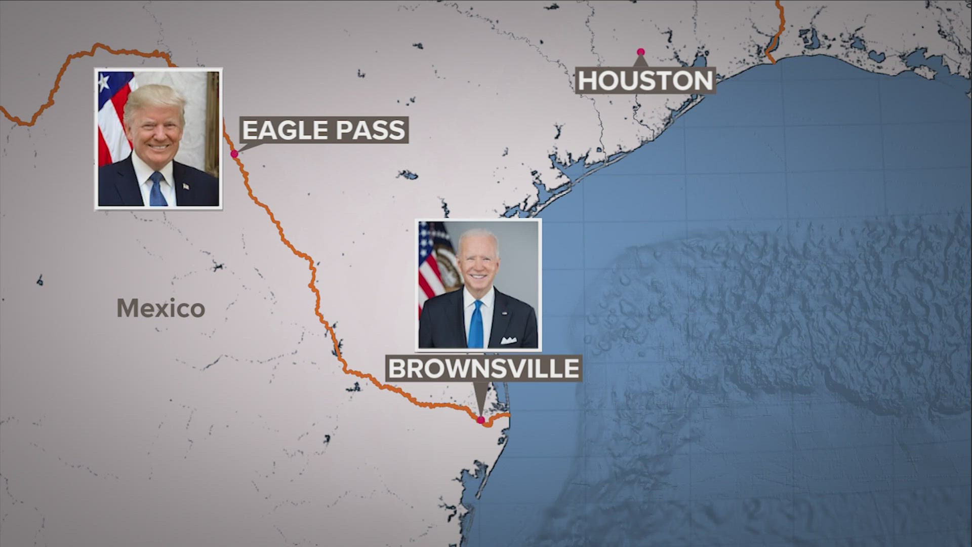 Texas border visit: Biden, Trump head to Brownsville, Eagle Pass | khou.com