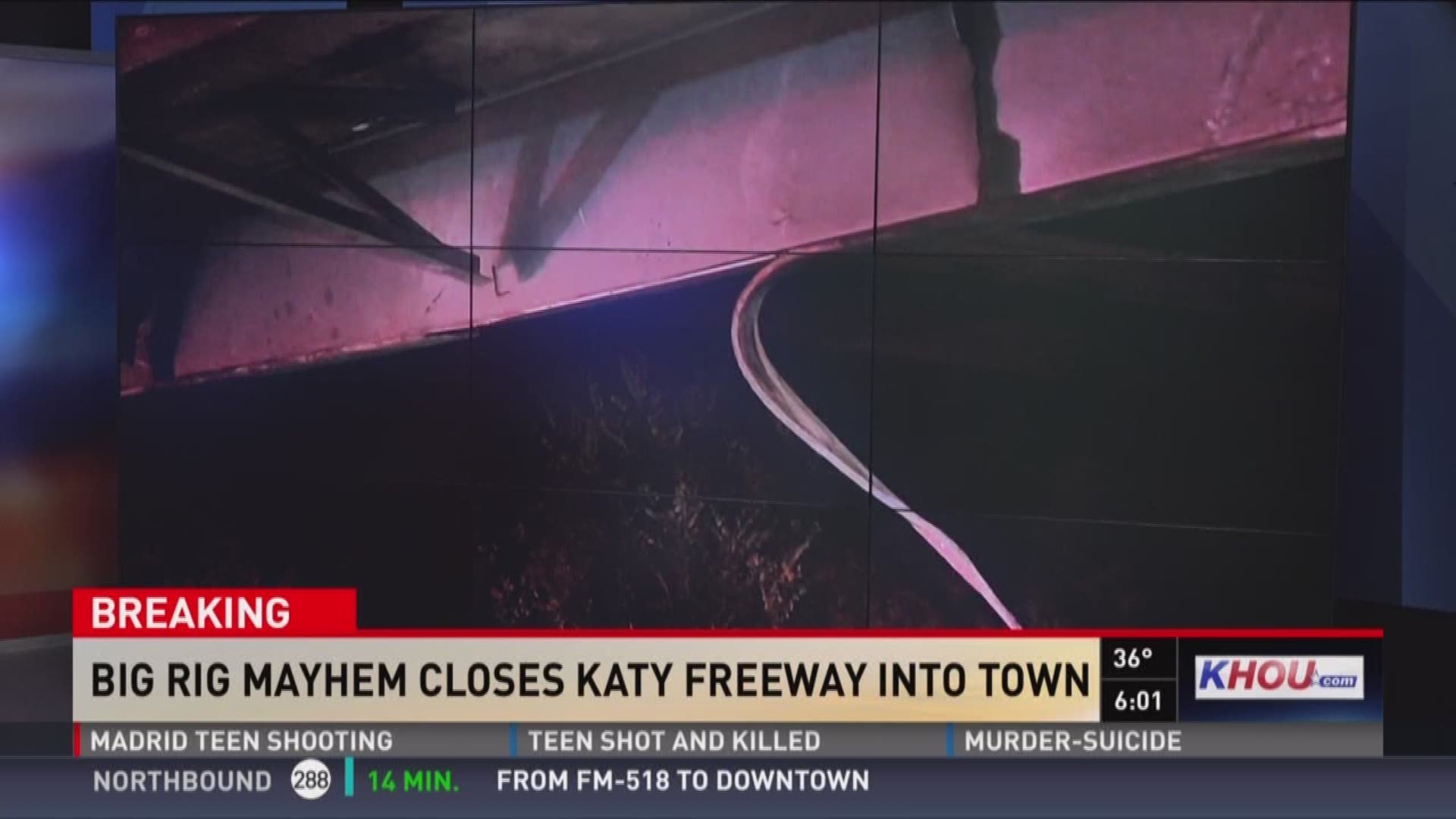 Another big rig hits the Houston Avenue bridge over I-10 | khou.com