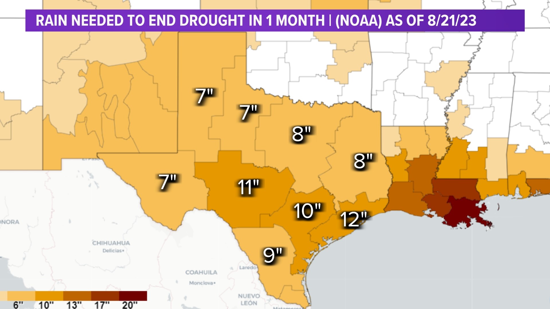 Texas drought Several Houstonarea counties in extreme drought