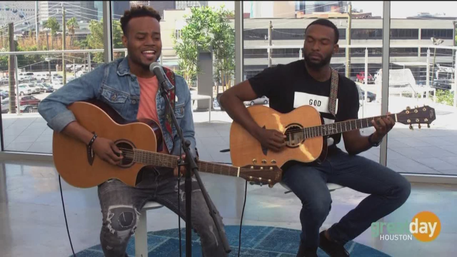 Gospel artist Travis Greene performs his song "Love Will Always Win"