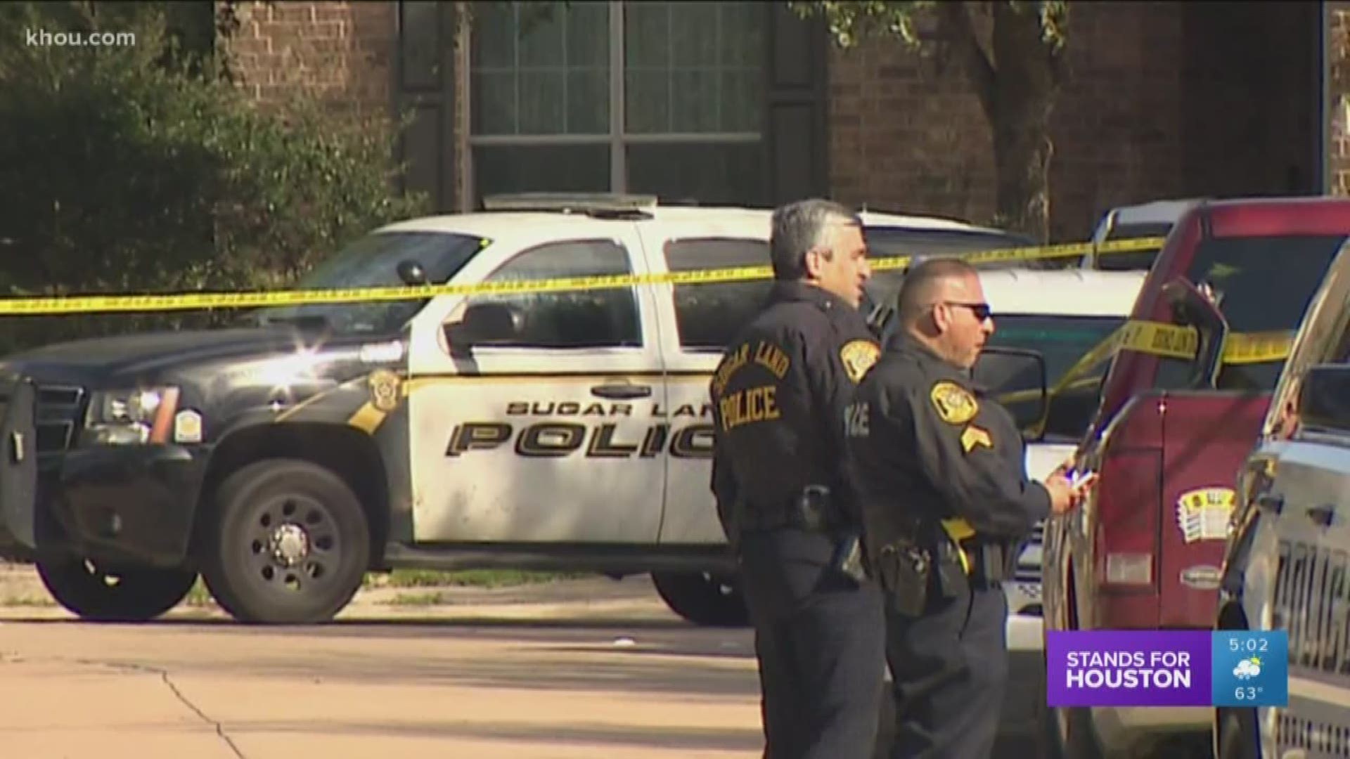 Police are investigating an apparent murder-suicide after a woman’s body was found in a driveway and her husband’s body was found inside their Sugar Land home.