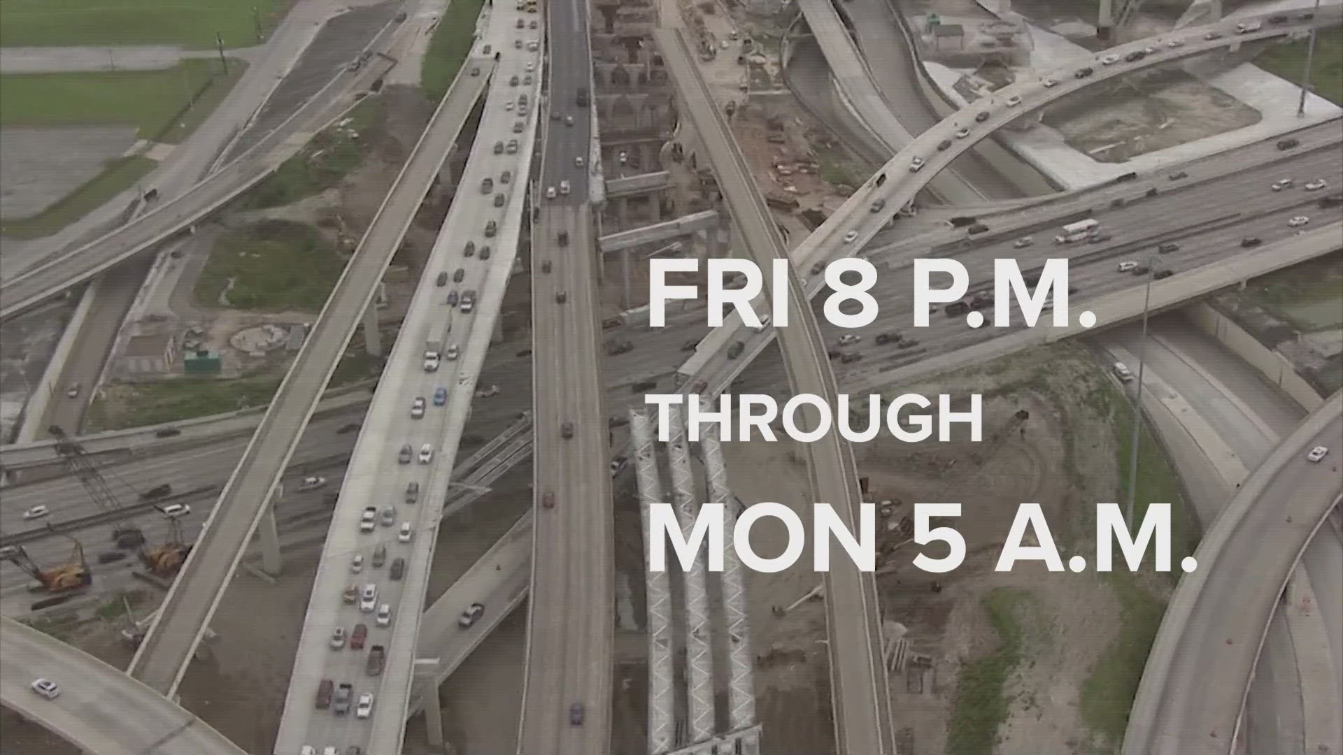 Head up! Here are the major road closures happening around Houston this