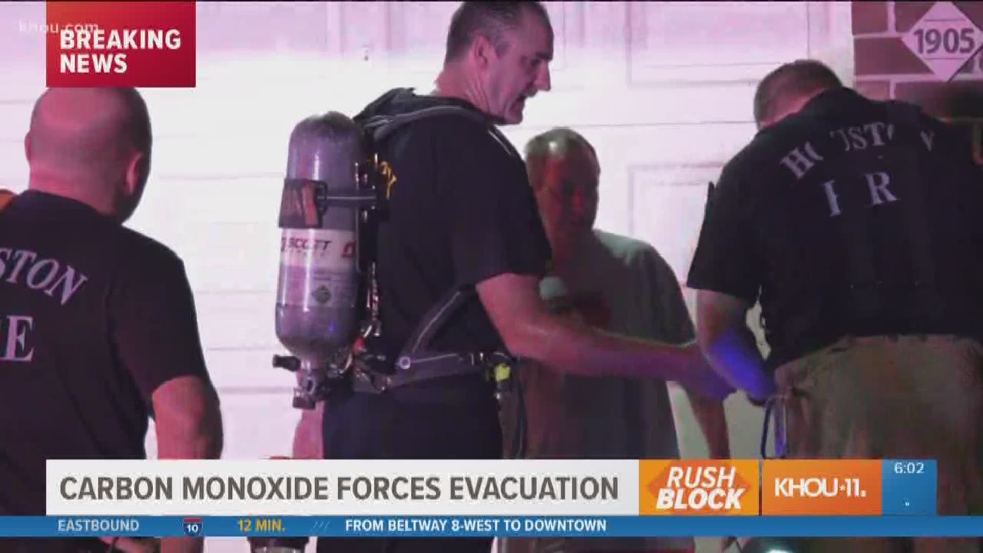 An apartment complex was evacuated overnight due to a carbon monoxide scare in west Houston.