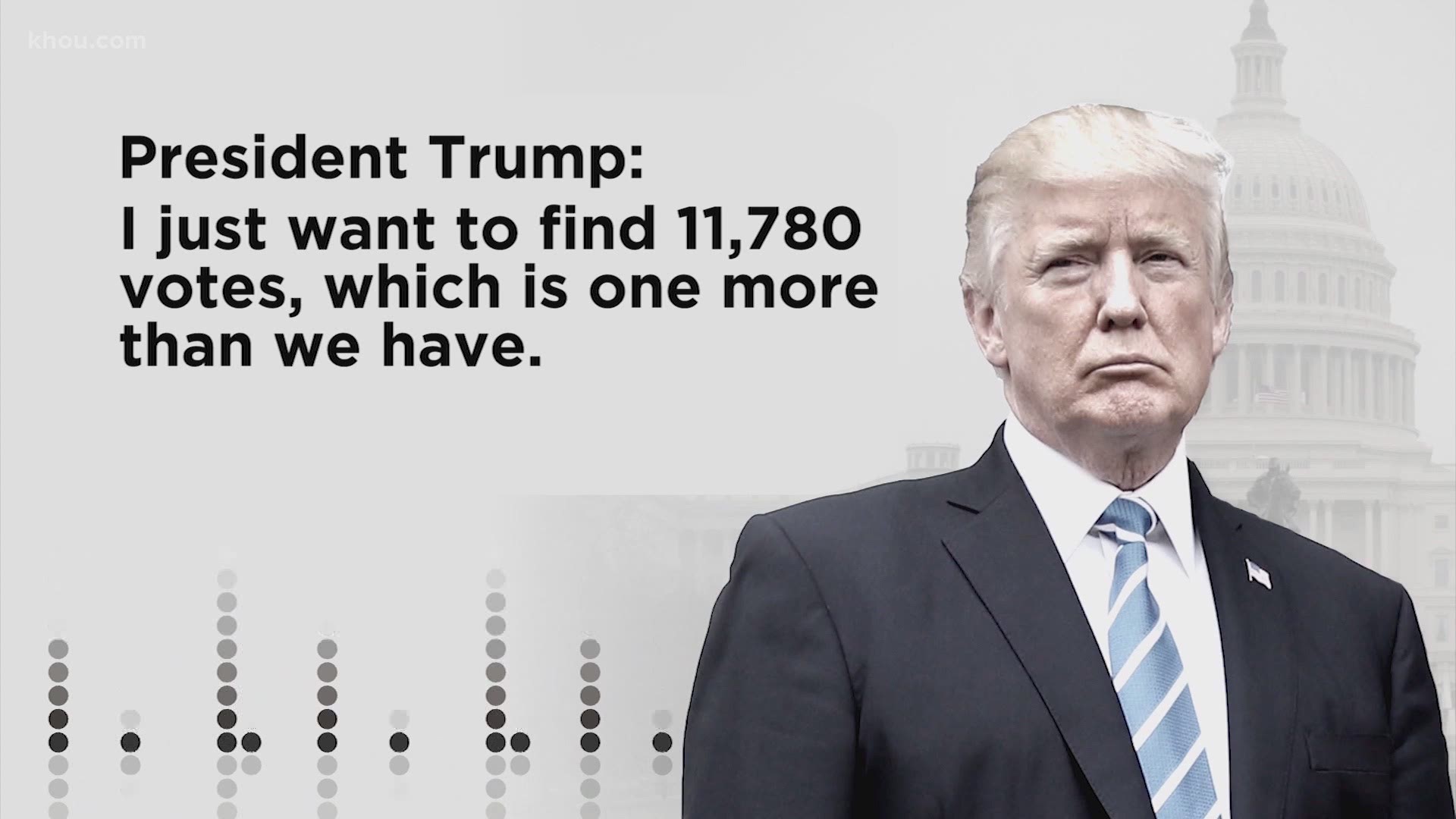 President Trump said he spoke to Secretary of State Brad Raffensperger, who has been a target of many critics, on Saturday and said "he has no clue."