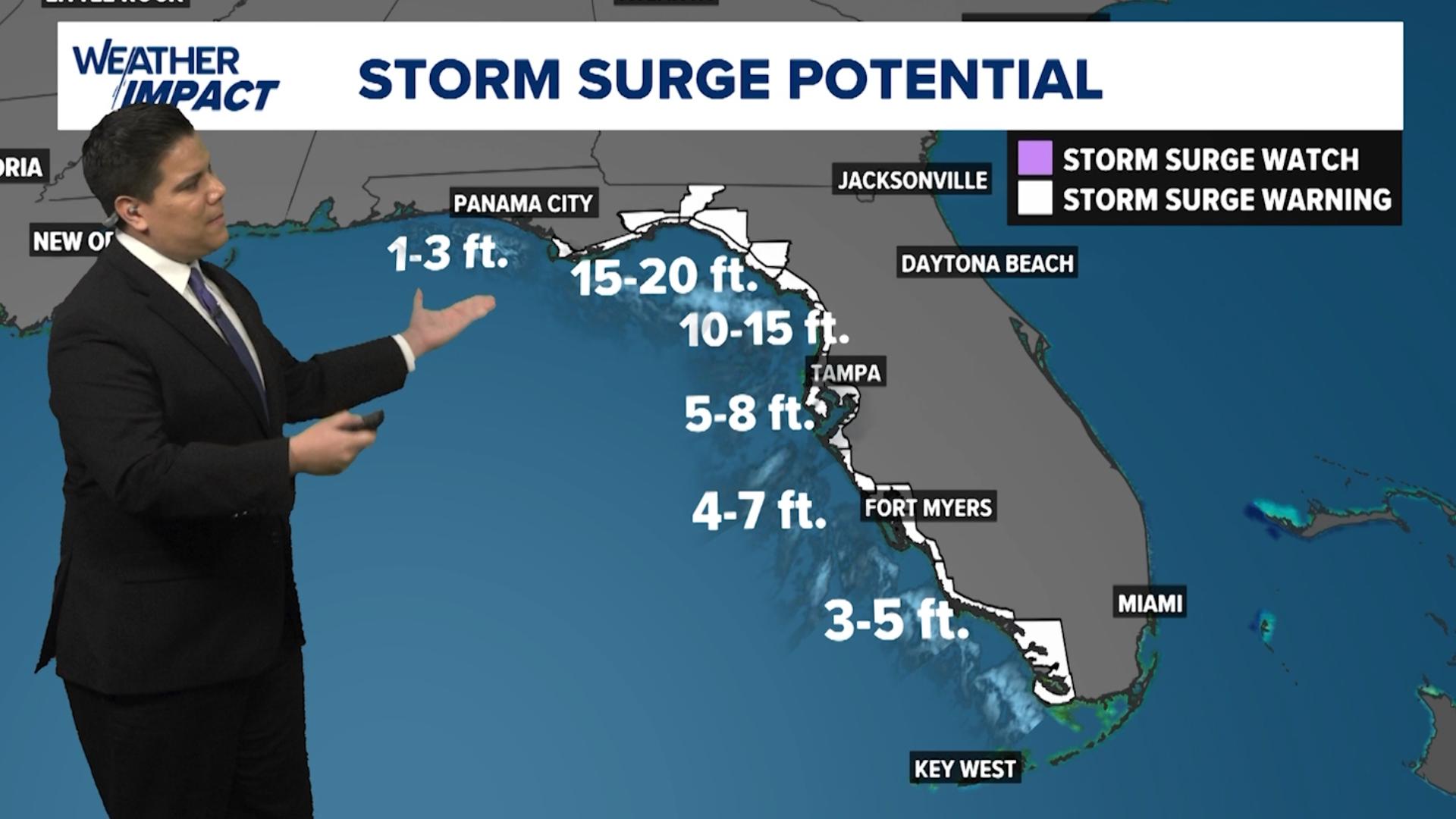 KHOU 11 meteorologist Chris Ramirez breaks down the science behind storm surge and how it’s one of the deadliest threats during hurricanes.