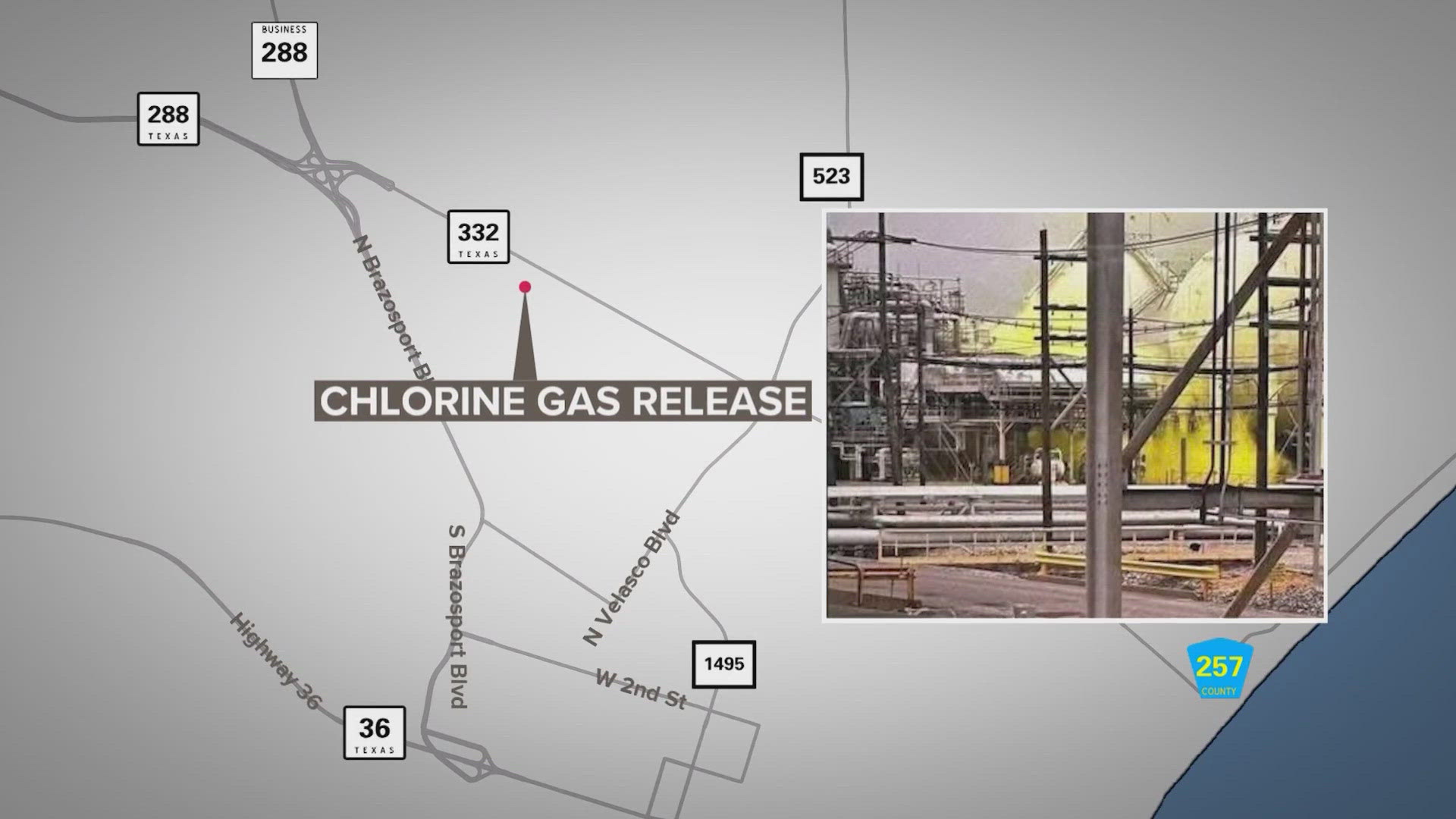 Four workers were treated after the chemical release. Residents are grateful there was little impact to the surrounding area.