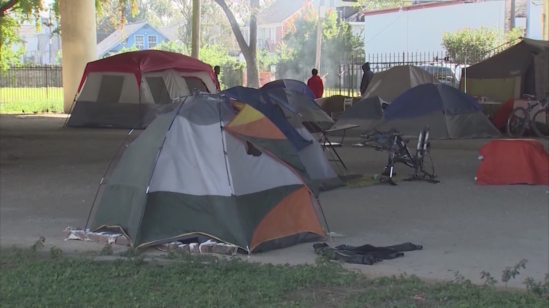 Harris County and the City of Houston on Tuesday launched a $56 million plan to address homelessness.