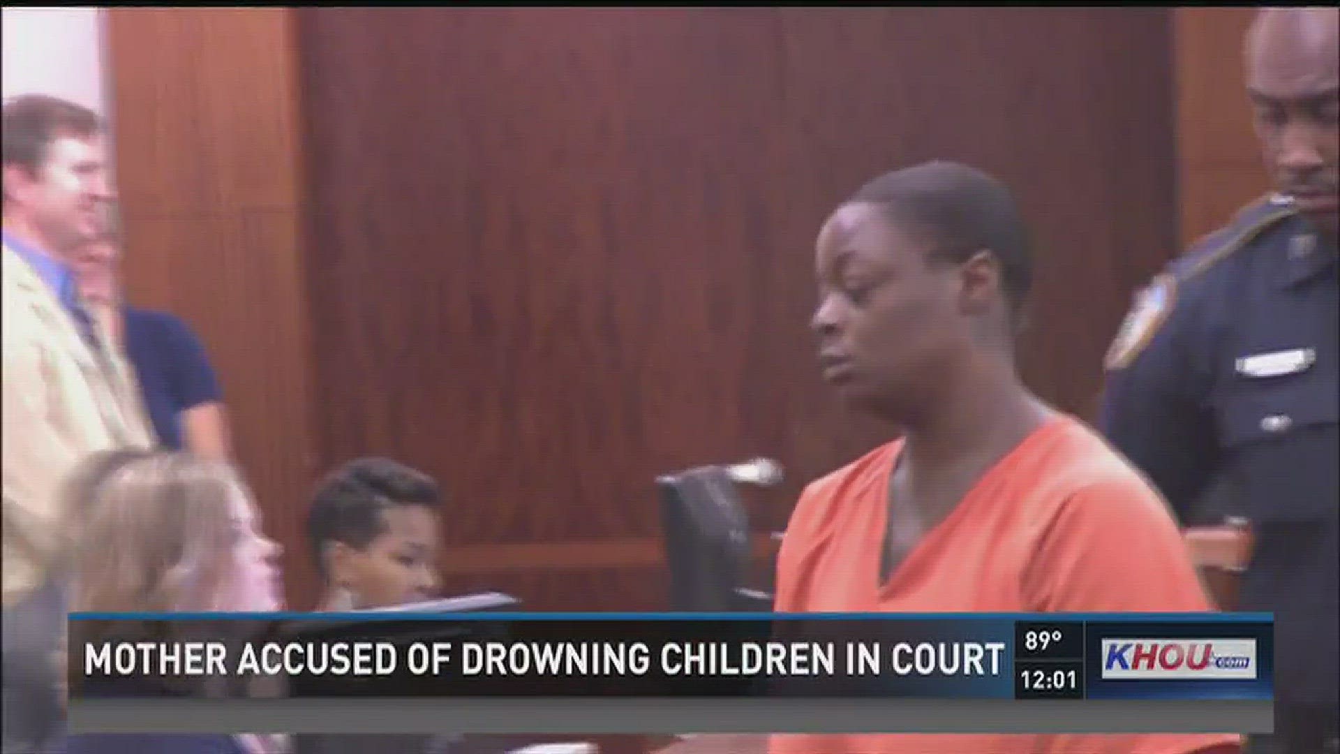 Sheborah Thomas remained quiet and stoic during her first court appearance.