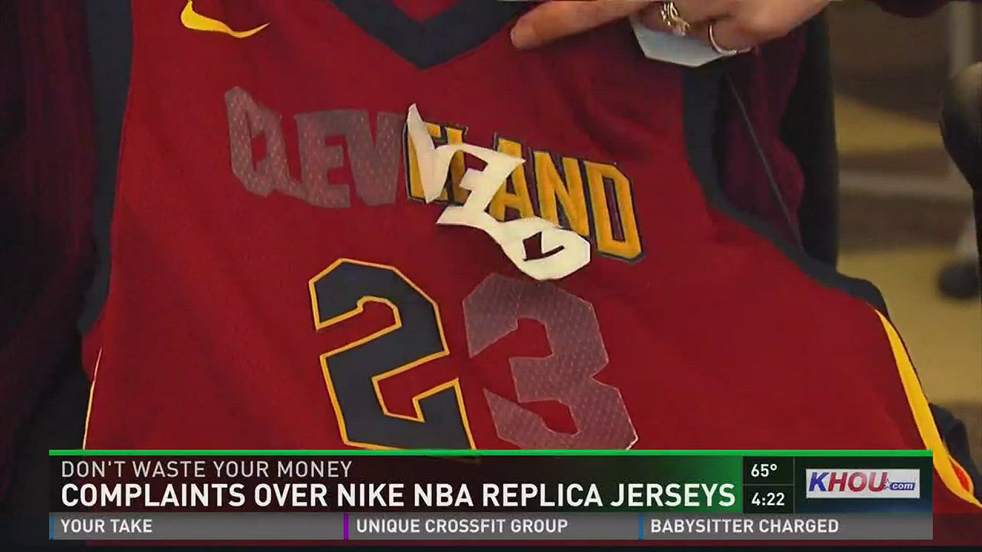 Some customers are complaining the Nike Swingman replica jerseys are poor quality