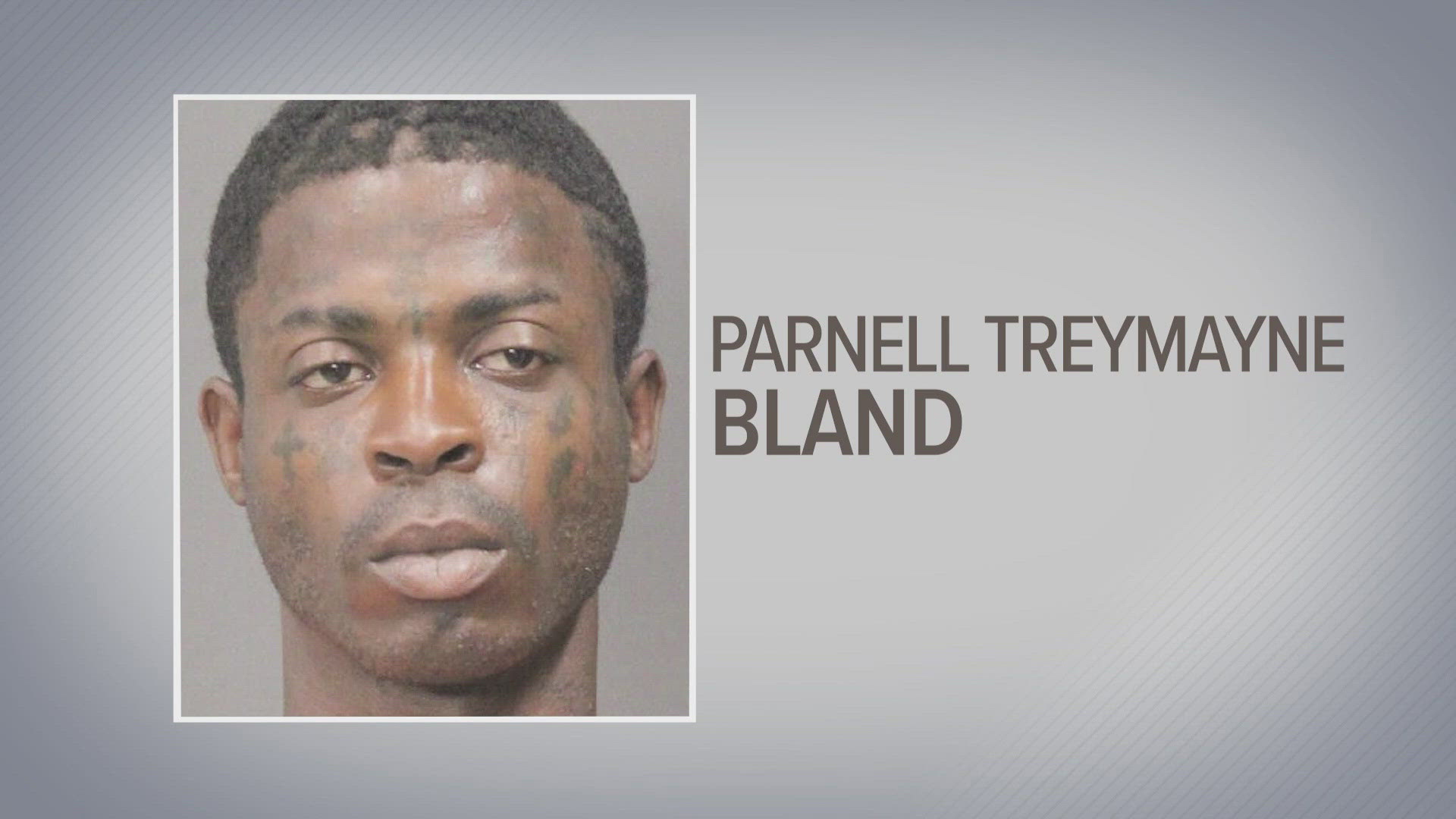 Authorities identified and charged Parnell Bland with multiple felonies after a shooting incident involving a deputy constable outside Houston's Family Law Center.