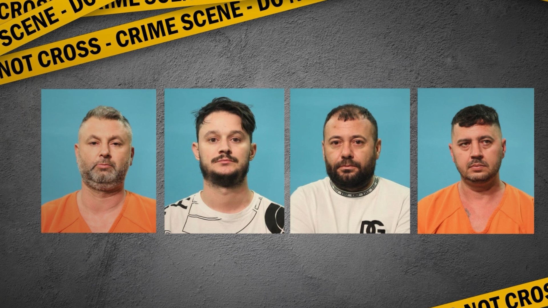 New exclusive video shows dramatic arrest of four accused members of an international crime ring believed to be behind sophisticated ATM skimmers across Houston.