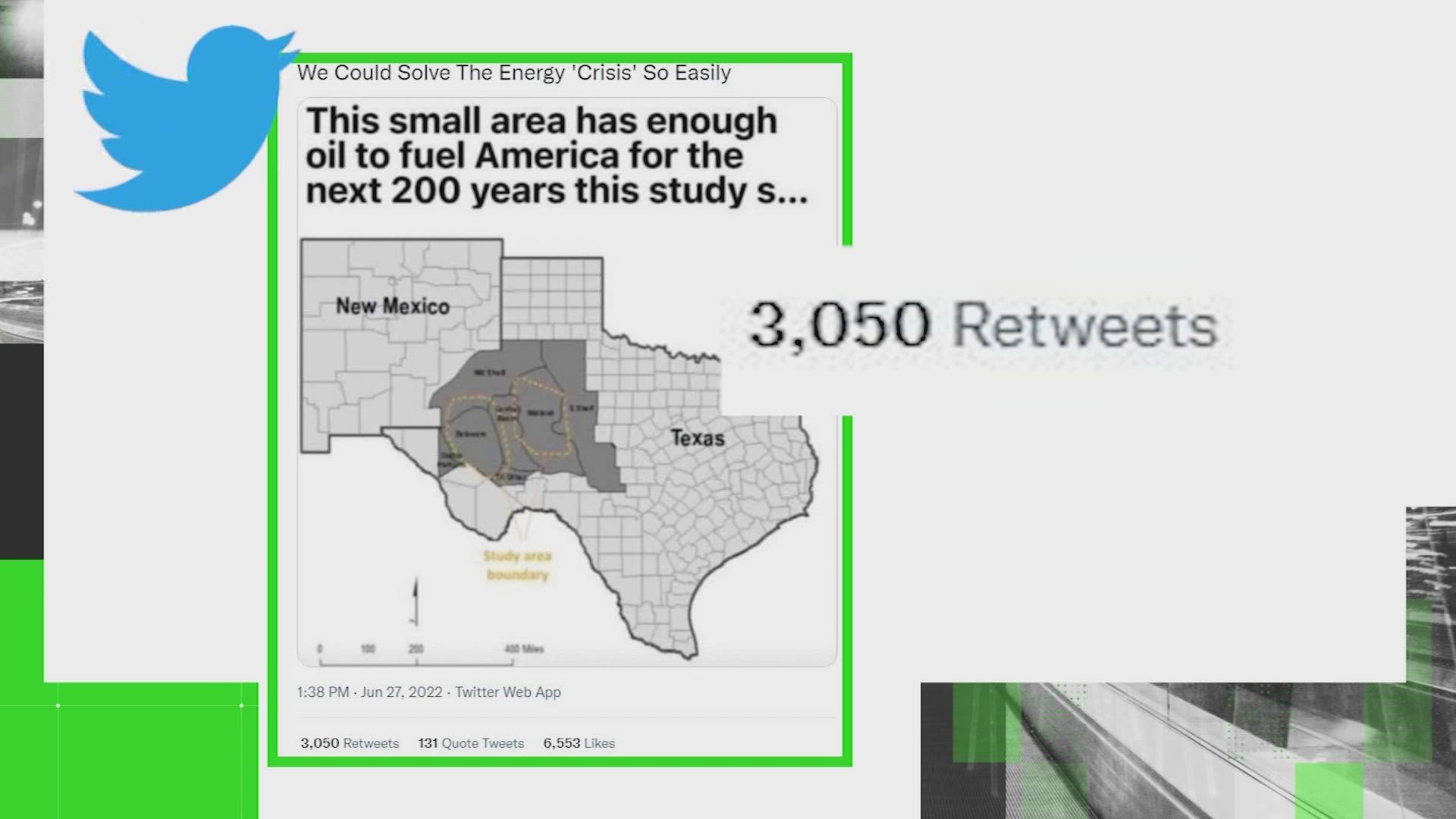 There is enough oil in Texas and New Mexico to fuel the U.S. for 200 years, but it's not easily accessible.