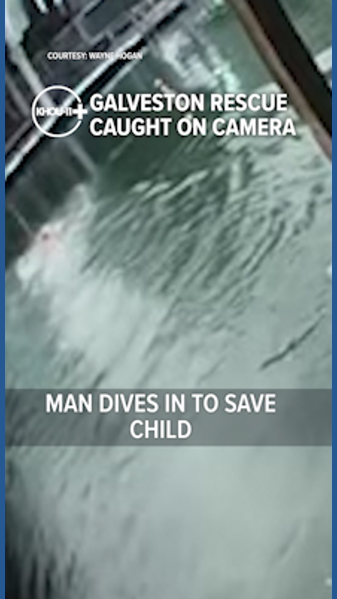 Galveston man dives in to save child caught on camera | khou.com