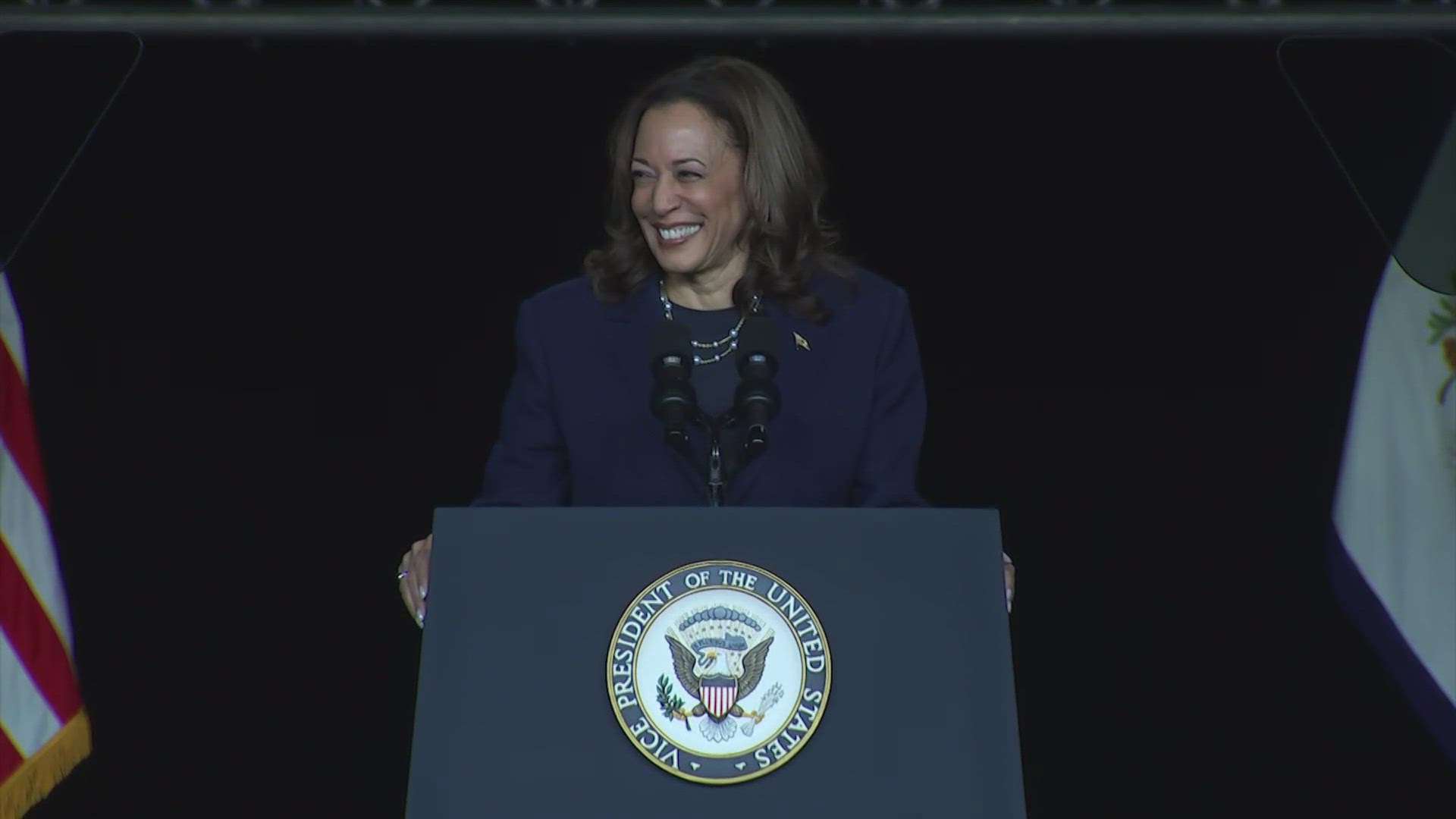 The presumptive Democratic presidential nominee spoke to Sigma Gamma Rho members during their 60th International Biennial Boule at the GRB Convention Center.