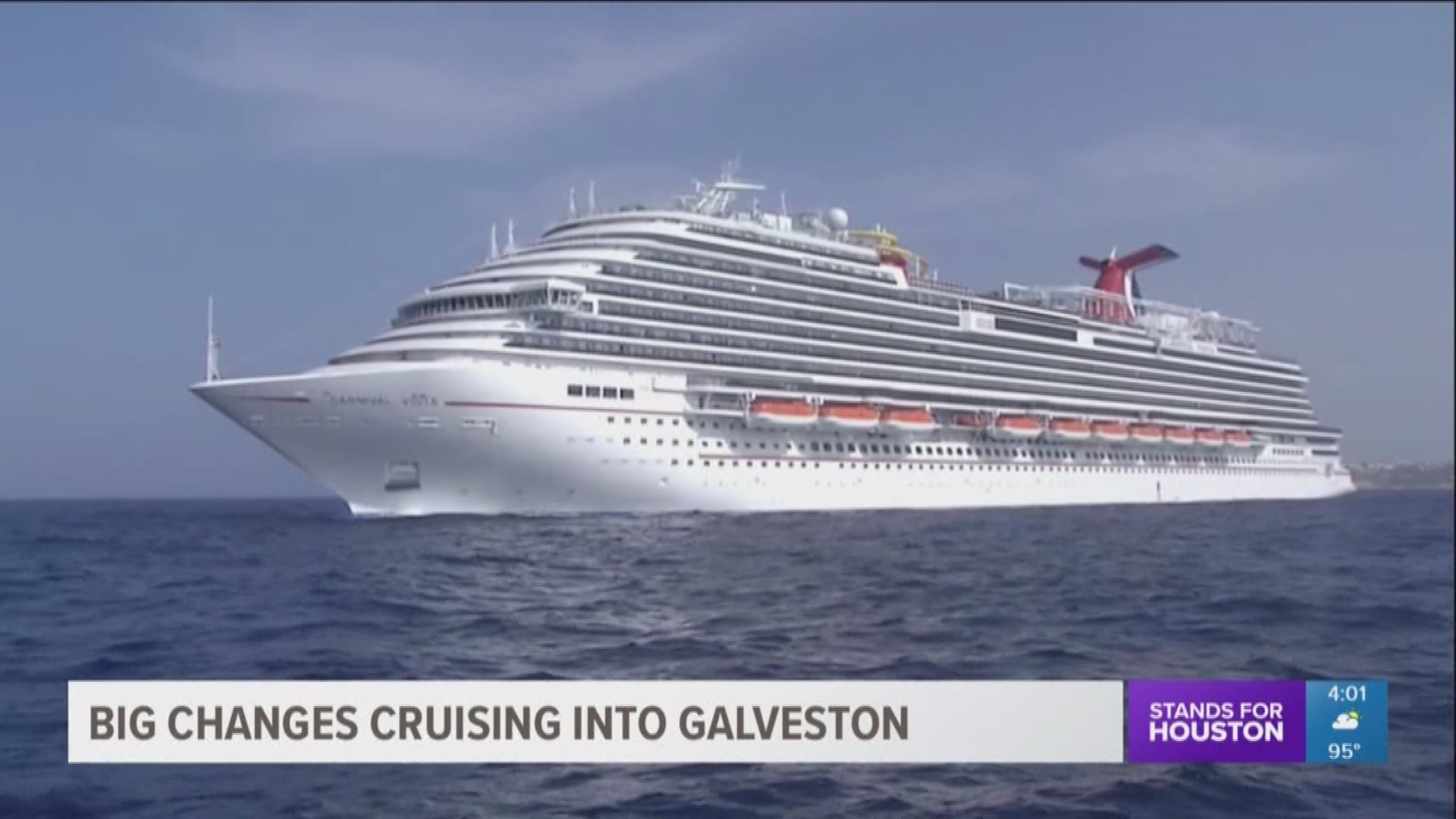 Galveston ready to Carnival Vista cruise ship