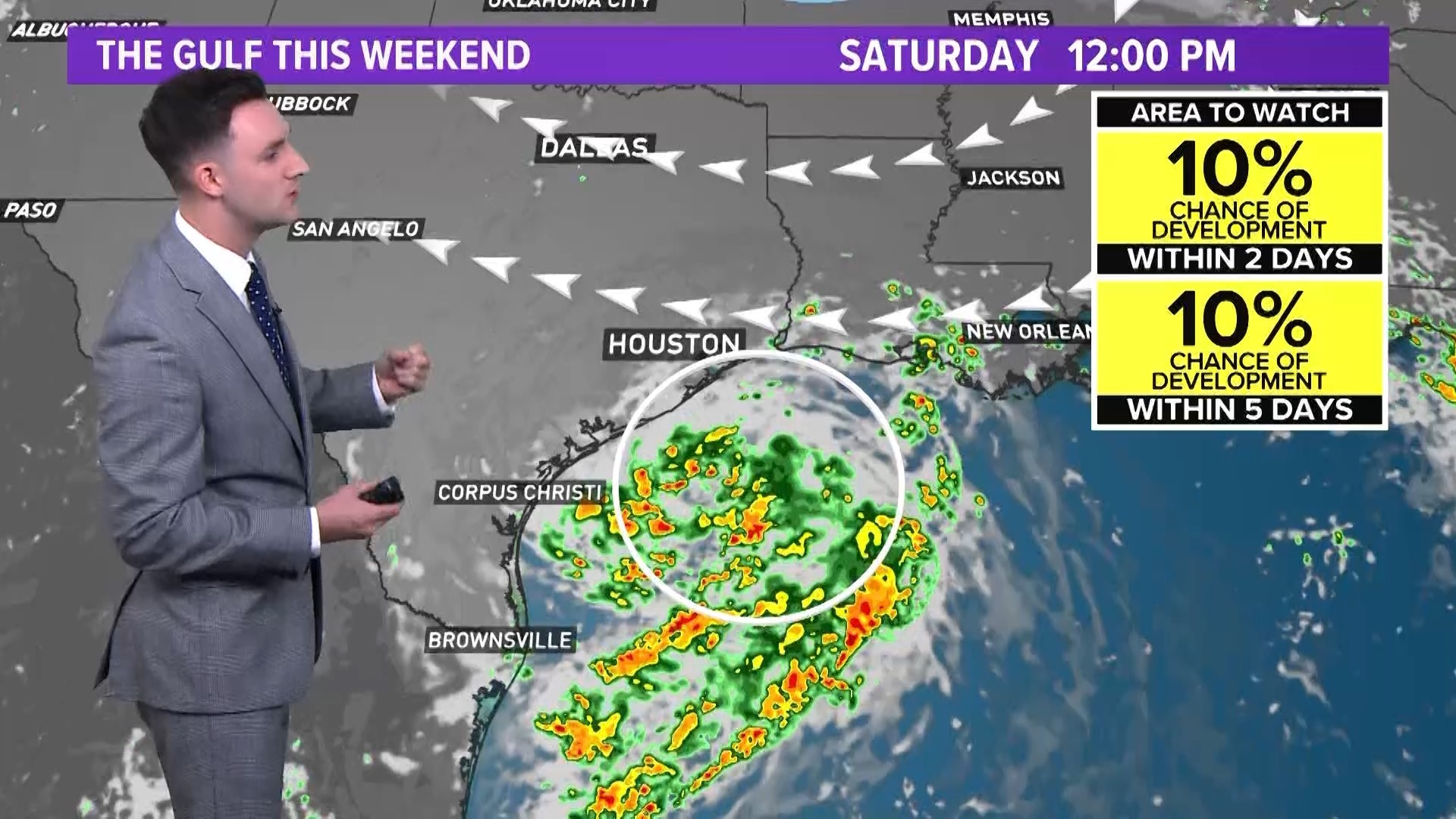 Invest 98-L will bring much needed rain to parts of Texas this weekend.