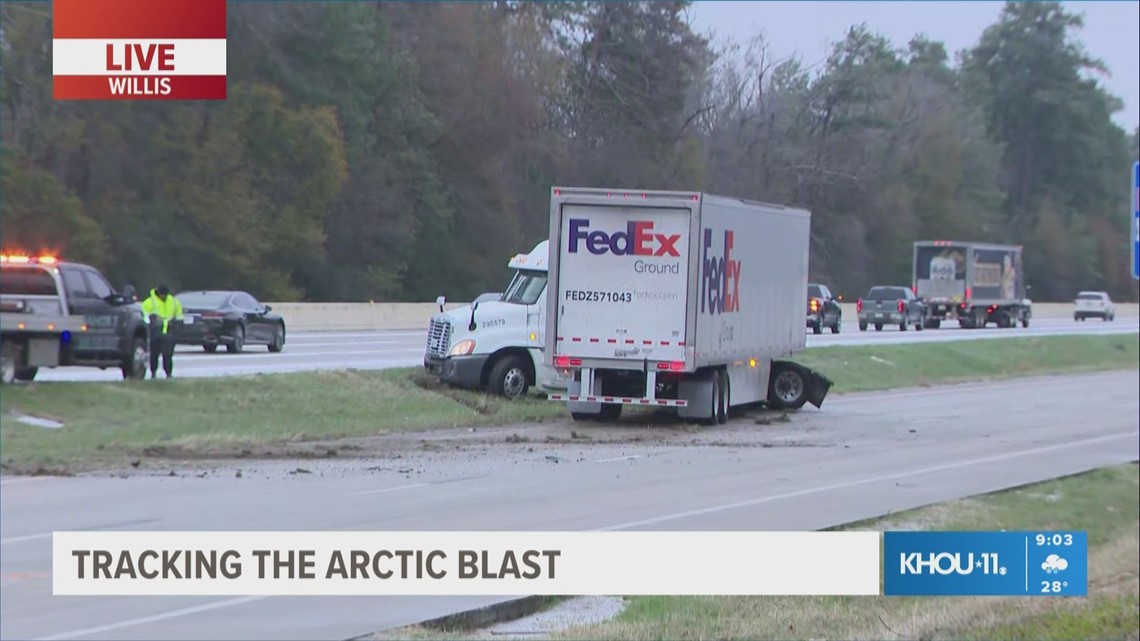 KHOU 11 Team Coverage: Tracking the Arctic blast, road conditions in ...