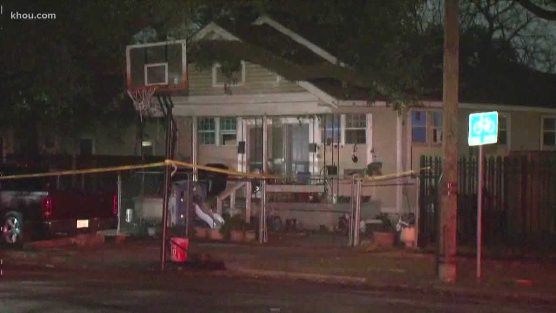 HPD says three people are dead and another is injured after they broke into a home overnight.