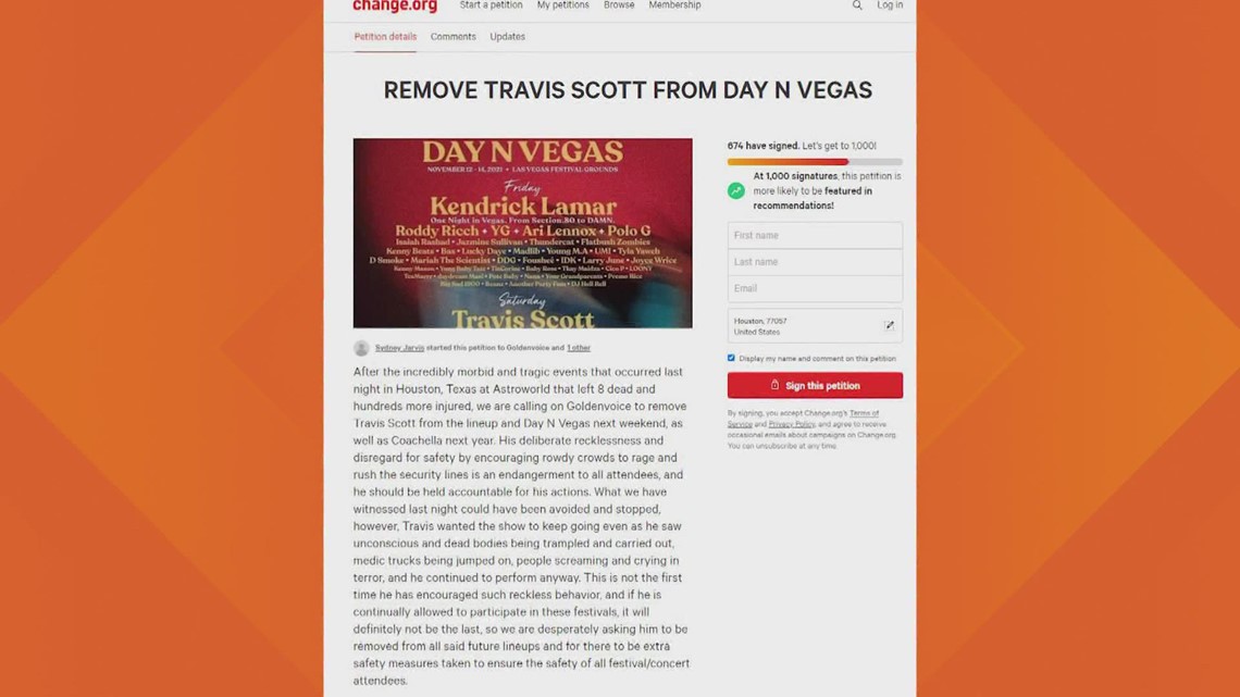 Petisi mulai menarik Travis Scott dari Coachella