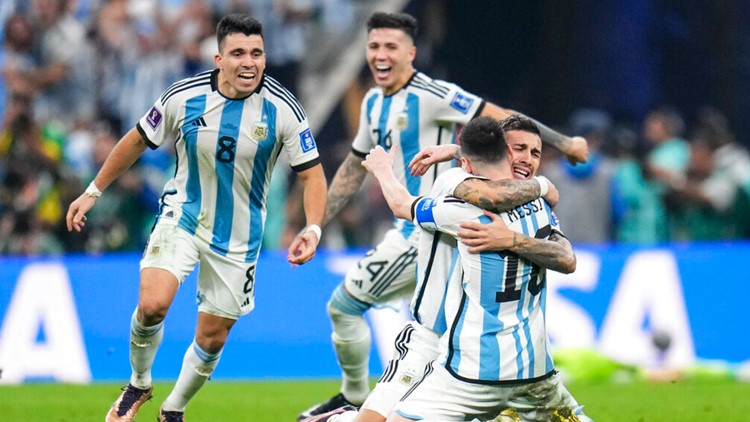 World Cup final match ends with penalty kick shootout, Argentina wins