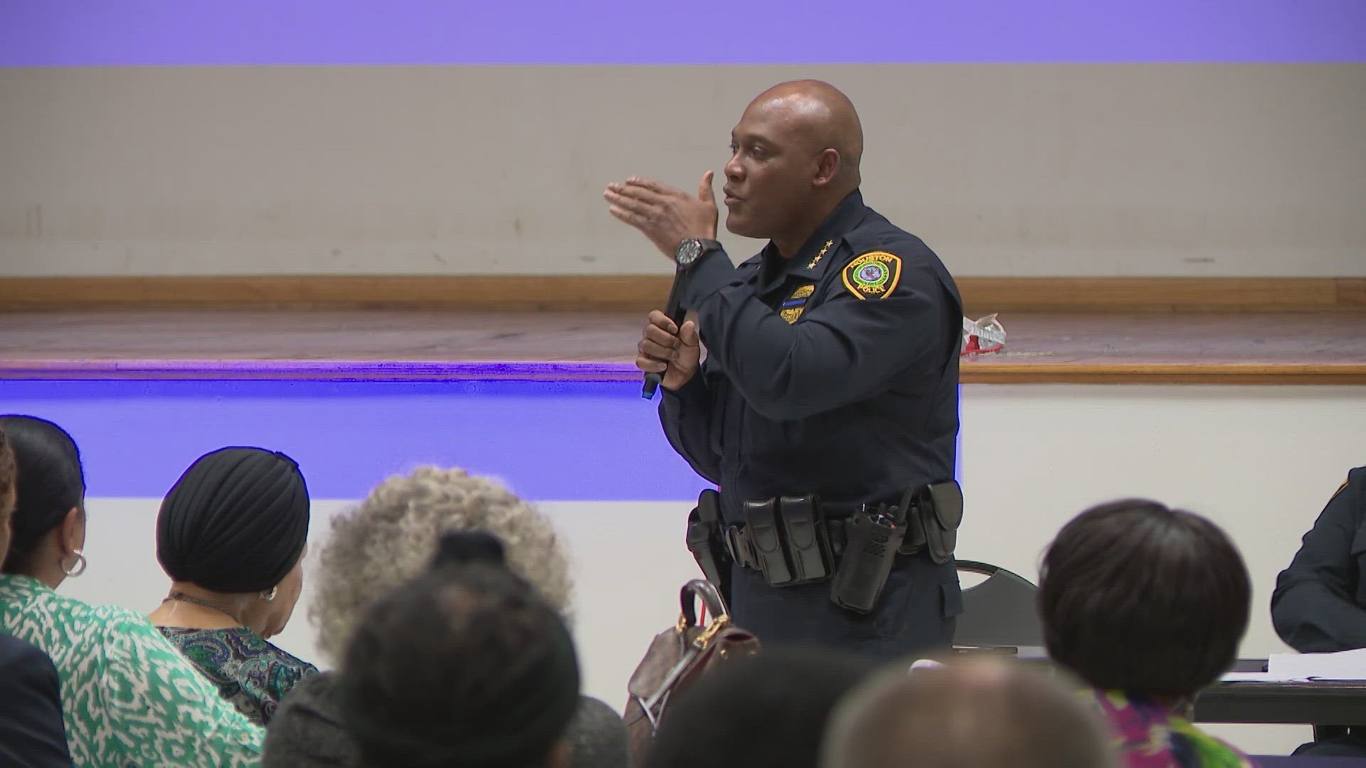 On Thursday night, every seat was taken during a town hall meeting Houston police officers held with frustrated residents.