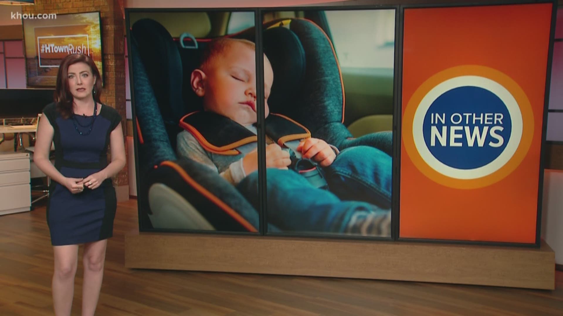 Time for “In Other News,” parents, listen up! These are for you! Car seats can be a dangerous place for babies to sleep. Researchers found that's where more than two-thirds of infant deaths happen. Brandi Smith has more.
