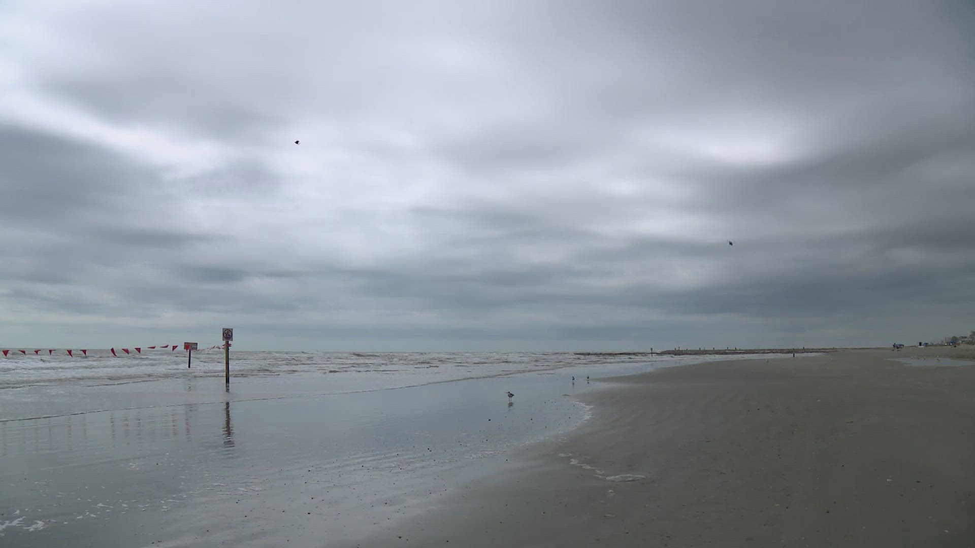 A Tropical Storm Watch and Coastal Flood Warning is in effect for coastal Galveston County as Tropical Storm Francine moves through the Gulf of Mexico.