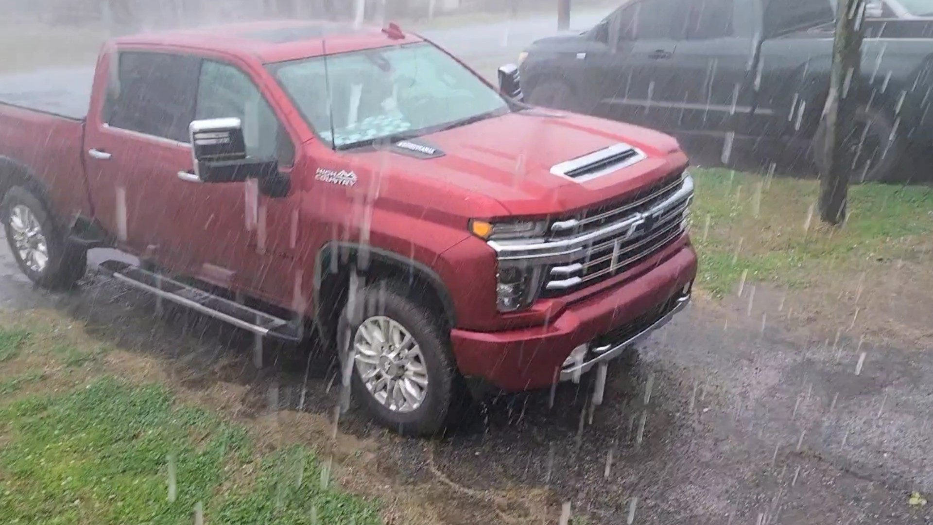 This video was shot Sunday morning in Onalaska as storms moved through.