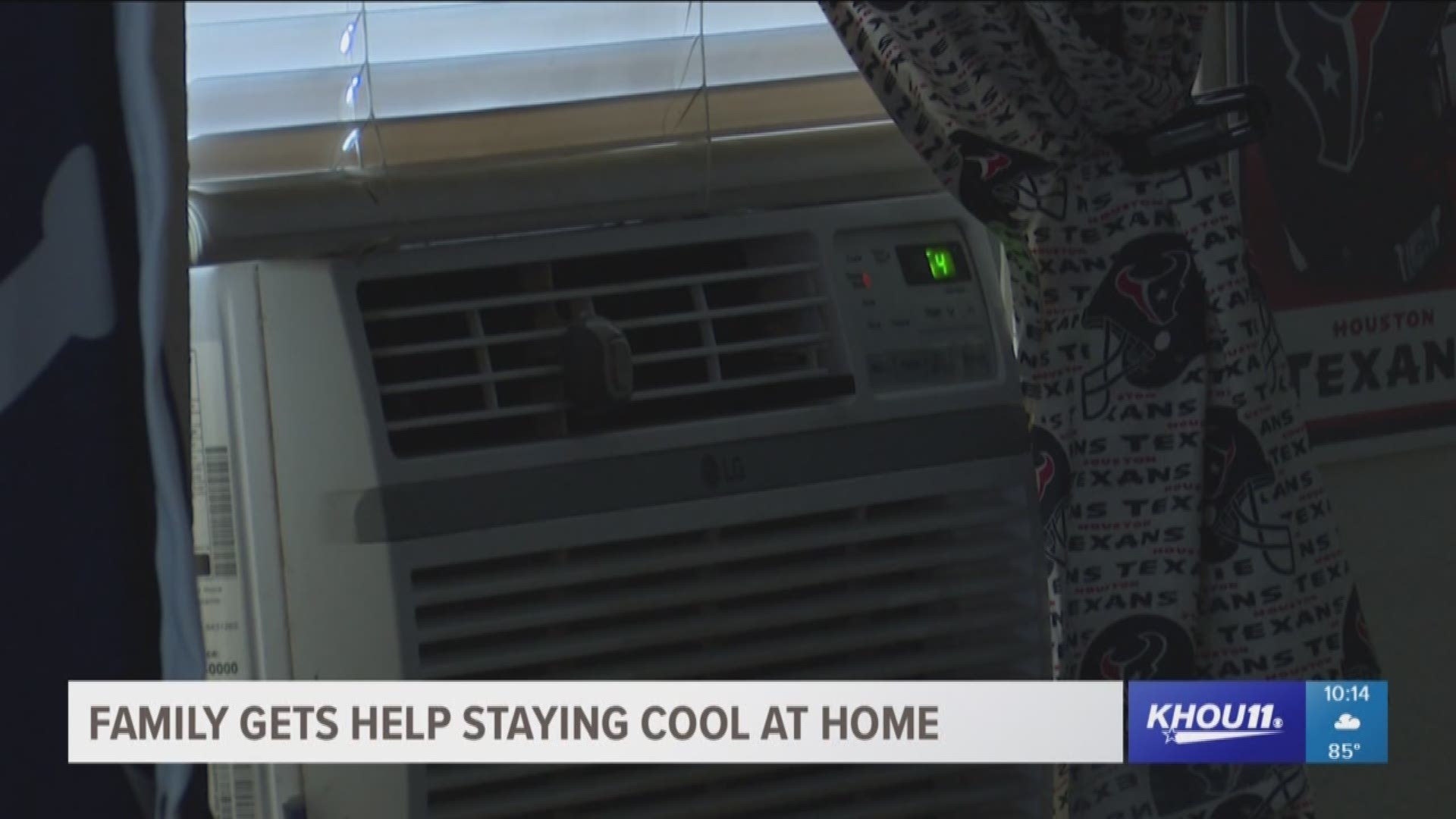 In all this heat, it's a breath of fresh air for one east Houston family sleeping in air conditioning for the first time in nearly two years.