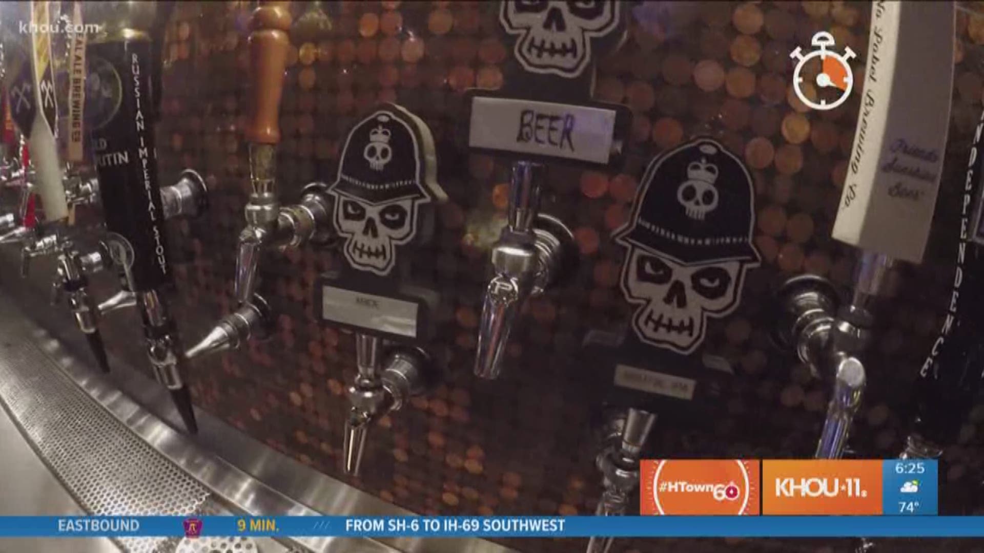 HTown60 Tapping new beers at the Flying Saucer