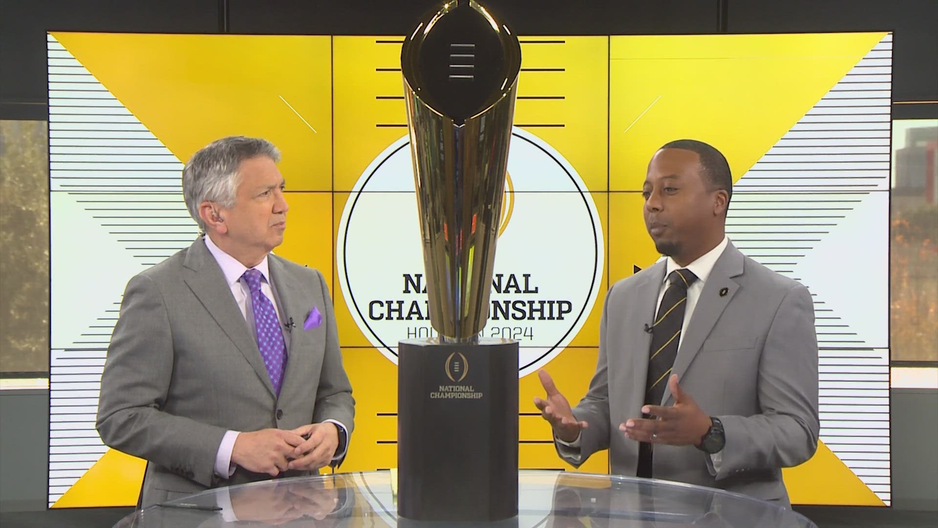Will it be Washington or Michigan taking home the trophy?  We'll find out Monday at NRG Stadium.