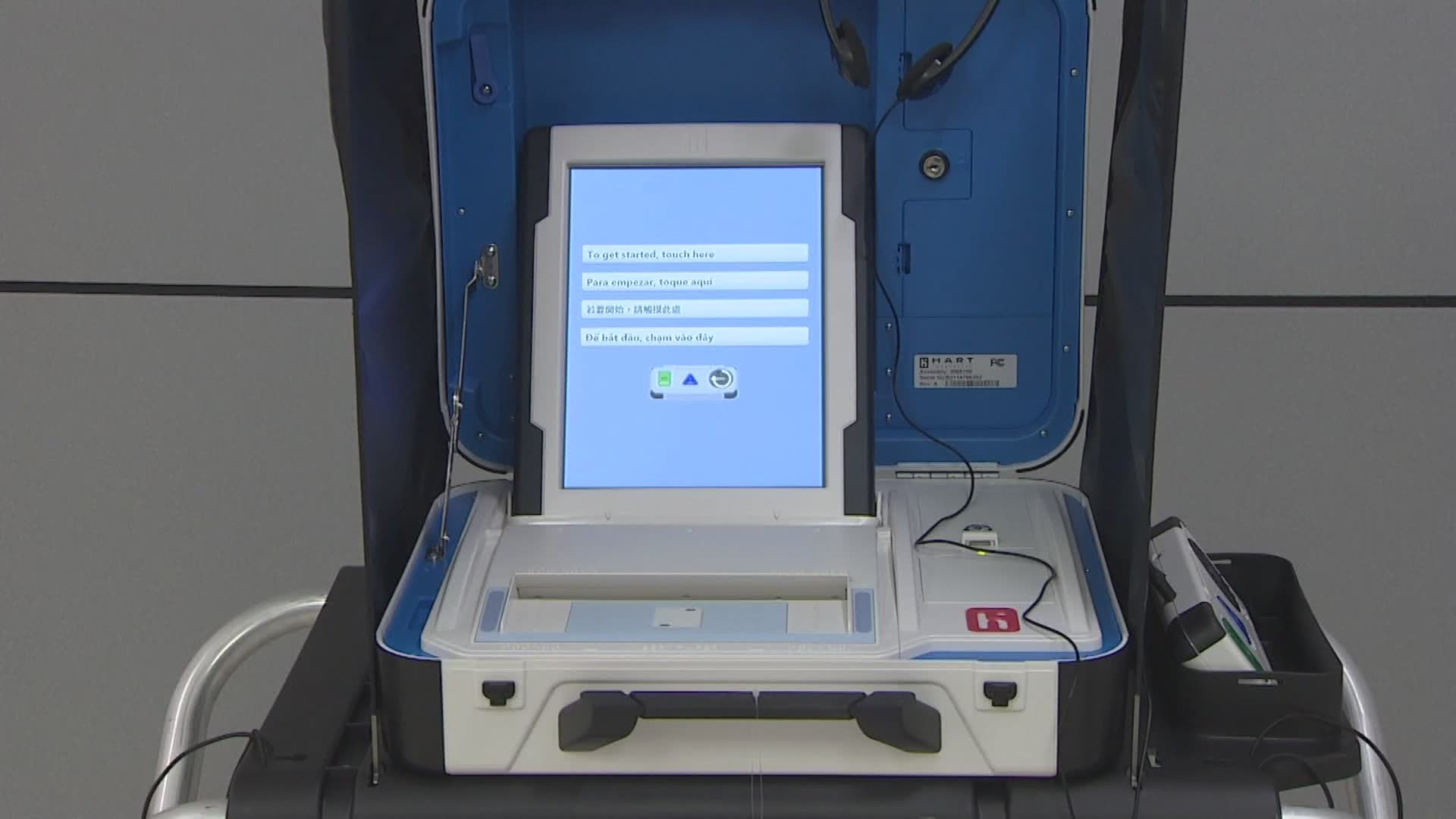 Elections officials say the touchscreen voting system will make voting easier and adds another layer of security.